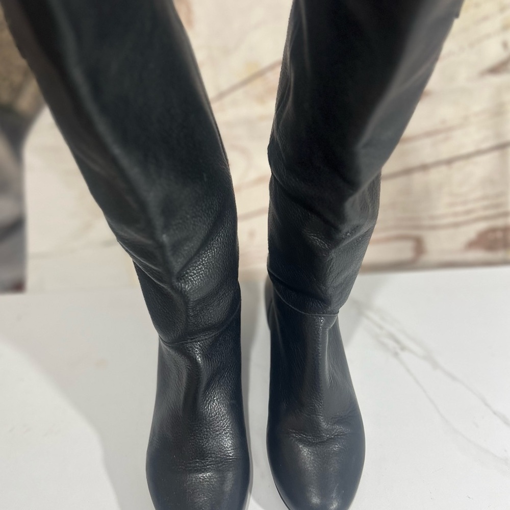 Nine West Intyce Black Leather Boots